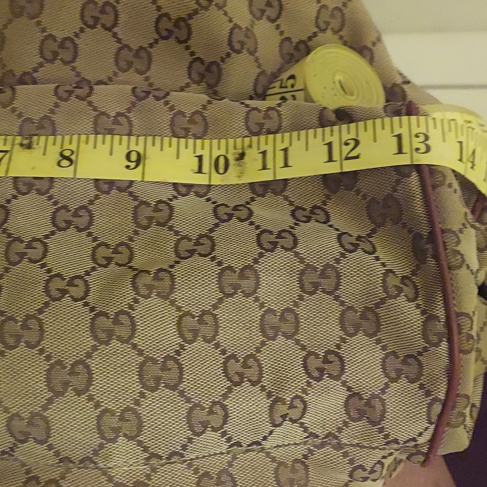 Gucci Brown/Beige GG Canvas Sukey Satchel - Picture 8 of 15